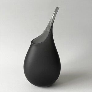 RARE Colin Hawkins Loco Glass 2008 Pod Vase Large-Slate Handmade Studio Art